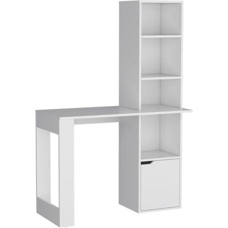 Polcos íróasztal tárolóval 98,5x45x148cm fehér FUR1234-1