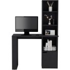 Polcos íróasztal tárolóval 98,5x45x148cm fekete FUR1234-2