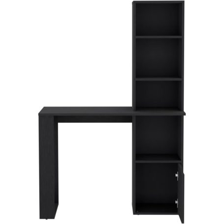 Polcos íróasztal tárolóval 98,5x45x148cm fekete FUR1234-2