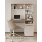 Polcos íróasztal tárolóval 110x50x151cm fehér FUR1236-1
