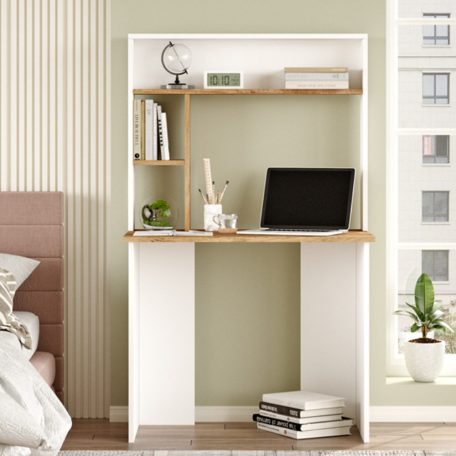 Polcos íróasztal 90x74x148cm fehér FUR1237-1