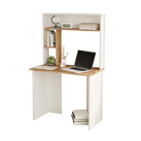 Polcos íróasztal 90x74x148cm fehér FUR1237-1