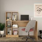 Polcos íróasztal 118x75x112cm barna FUR1239-1