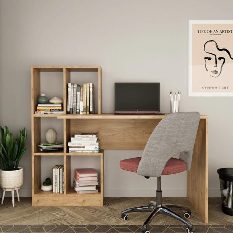 Polcos íróasztal 118x75x112cm barna FUR1239-1