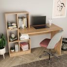 Polcos íróasztal 118x75x112cm barna FUR1239-1