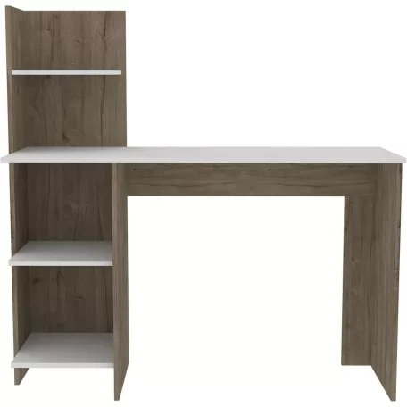 Polcos íróasztal 120x73,5x150cm barna FUR1240-1