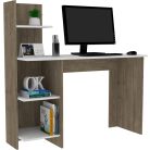 Polcos íróasztal 120x73,5x150cm barna FUR1240-1