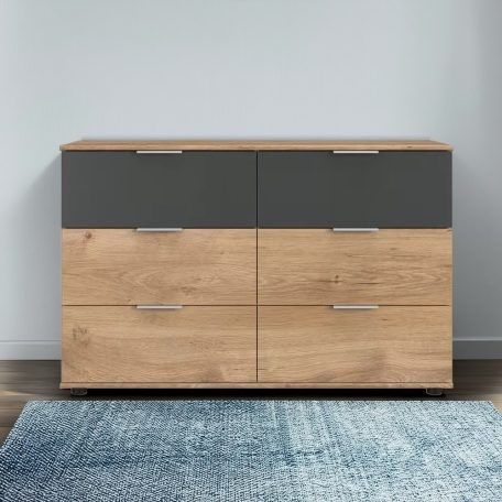 Komód hálószoba bútor 120x35x70cm barna FUR1340-1