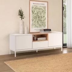   TV állvány multifunkciós médiaállvány 120x30x40cm fehér FUR1344-1