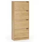 Cipősszekrény 63x24x150cm barna FUR1347-1