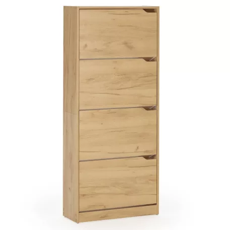 Cipősszekrény 63x24x150cm barna FUR1347-1