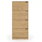 Cipősszekrény 63x24x150cm barna FUR1347-1