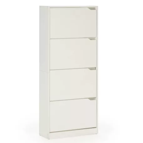 Cipősszekrény 63x24x150cm fehér FUR1347-2
