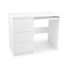 Fiókos íróasztal 97x50x76cm fehér FUR1352-1