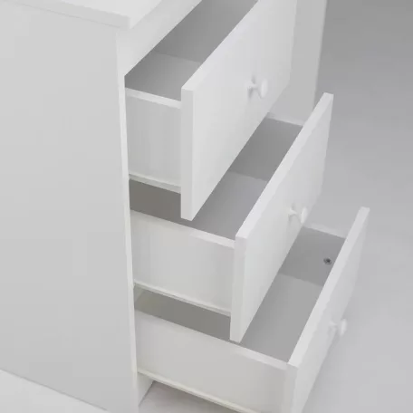 Fiókos íróasztal 97x50x76cm fehér FUR1352-1