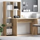 Polcos íróasztal 130x50x140cm barna FUR1353-1