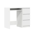 Fiókos íróasztal 90x45x76cm fehér FUR1354-1