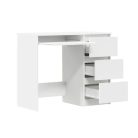 Fiókos íróasztal 90x45x76cm fehér FUR1354-1