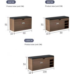 Cipősszekrény 60 x 34 x 50 cm BC FUR1617-1