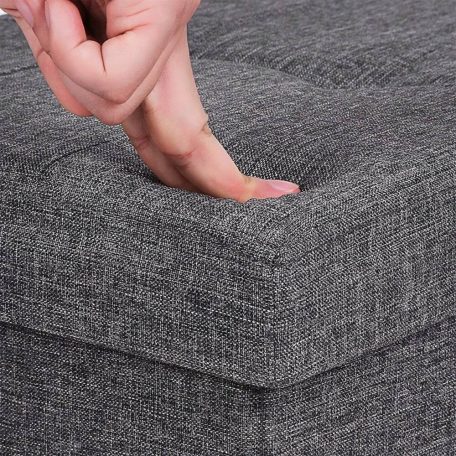 Tárolópad kényelmes üléssel 110x38x38 cm szürke BC FUR1620-2 