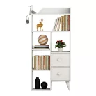 Fiókos szekrény 61x30x130 cm fehér FUR1870-1