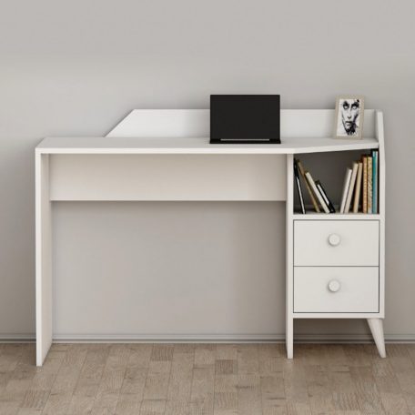 Fiókos íróasztal 120x55x82 cm fehér FUR1871-1
