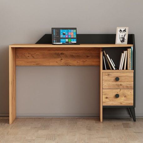 Fiókos íróasztal 120x55x82 cm barna FUR1871-2