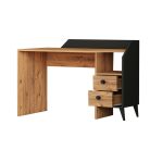 Fiókos íróasztal 120x55x82 cm barna FUR1871-2