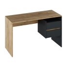 Fiókos íróasztal 125x51x75 cm barna szürke FUR1872-2
