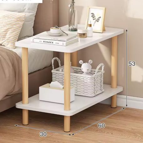 Dohányzóasztal 60x30x53 cm fehér FUR1875-2