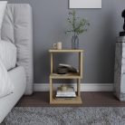 Dohányzóasztal 29x29x49 cm barna FUR1876-1