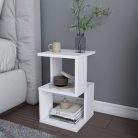 Dohányzóasztal 29x29x49 cm fehér FUR1876-2