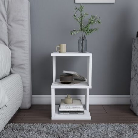 Dohányzóasztal 29x29x49 cm fehér FUR1876-2