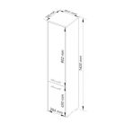 Fürdőszobai tároló szekrény barna 140x30x30 cm FUR1882-2