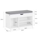 Cipősszekrény 80x48x30 cm FUR1889