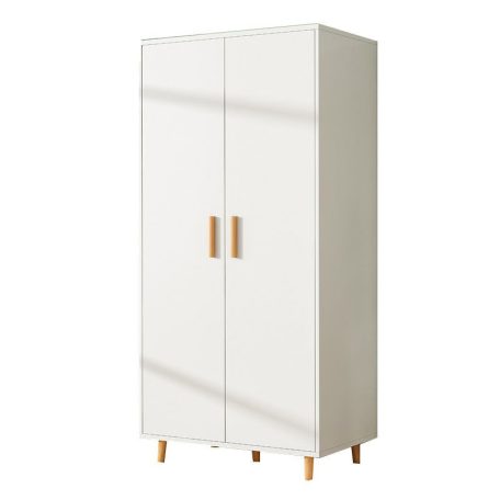 BeComfort kétajtós gardróbszekrény ruhásszekrény akasztós 80x45x182 cm fehér FUR1905-1