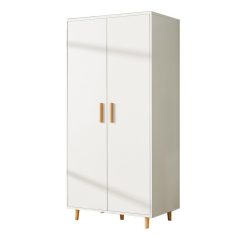   BeComfort kétajtós gardróbszekrény ruhásszekrény akasztós 100x45x182 cm fehér FUR1905-2