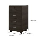 Zárható fiókos szekrény guruló konténer 75 x 37 x 40 cm FUR1917-1