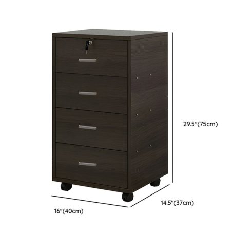 Zárható fiókos szekrény guruló konténer 75 x 37 x 40 cm FUR1917-1