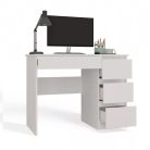 Fiókos íróasztal 98x51x76cm fehér FUR1952-2