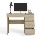 Fiókos íróasztal 98x51x76cm barna FUR1952-3