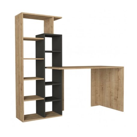 Polcos íróasztal 160x60x148cm barna FUR1955-1