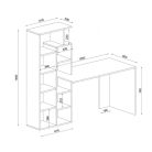 Polcos íróasztal 160x60x148cm barna FUR1955-1