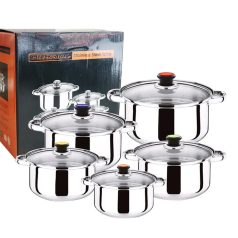 10 részes inox edénykészlet G13