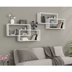 1db fali polc 104x22x45cm fehér GR-02