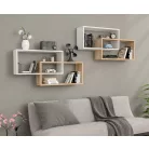 1db fali polc 104x22x45cm fehér barna GR-03