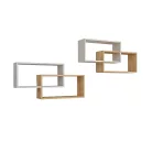 1db fali polc 104x22x45cm fehér barna GR-03
