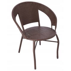 Kerti szék polirattan barna GRD01-C-DB