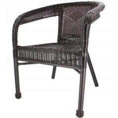 Kerti szék polirattan prémium barna GRD02-C-B