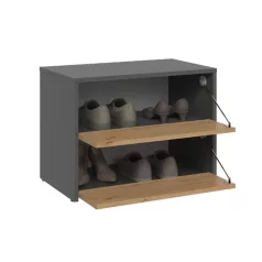 Cipősszekrény 60x36x44 cm szürke barna GS-01